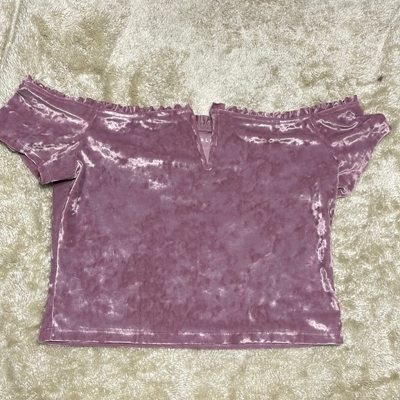 Aeropostale Velvet‎ Crop Top size L - Picture 1 of 7